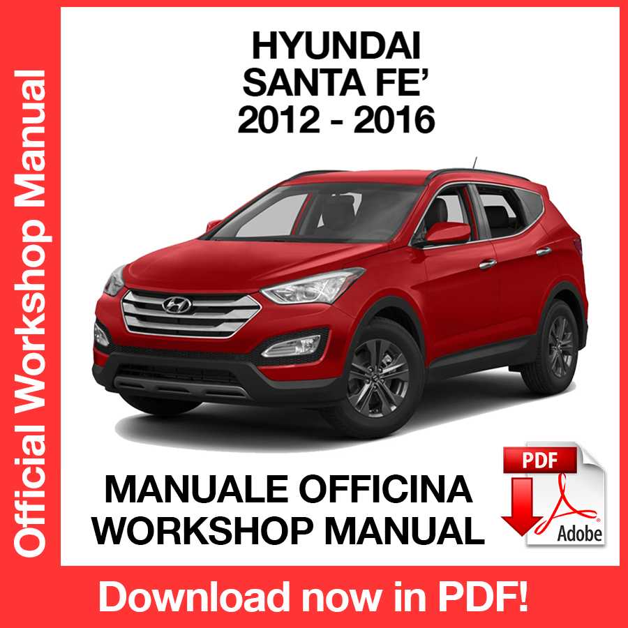 Manuale Officina Hyundai Santa Fe (2012-2018) (EN)