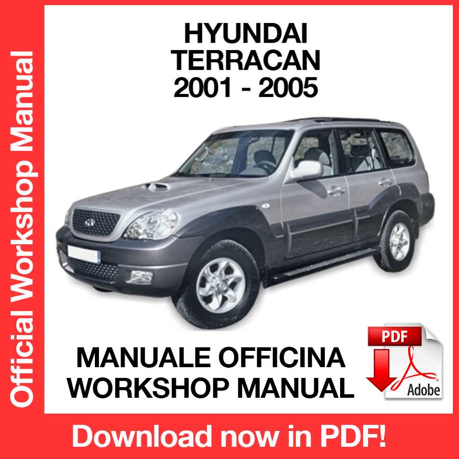 Manuale Officina Hyundai Terracan (2001-2005) (EN)