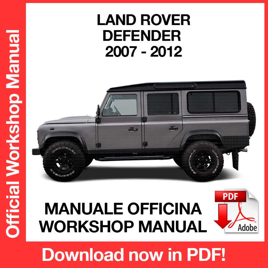 Manuale Officina Land Rover Defender (2007-2012) (EN)