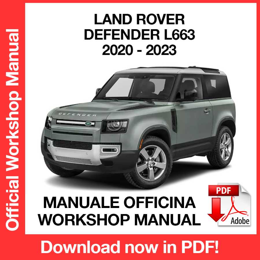 Manuale Officina Land Rover Defender L663 (2020-2023) (EN)
