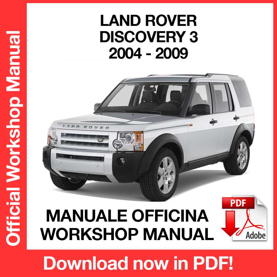 Manuale Officina Land Rover Discovery 3 L319 (2004-2009) (EN)