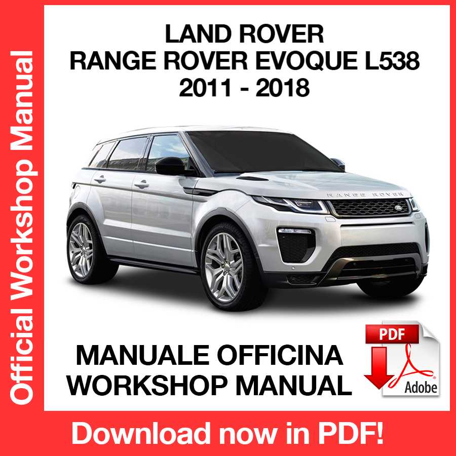 Manuale Officina Land Rover Range Rover EVOQUE L538 (2011-2018) (EN)