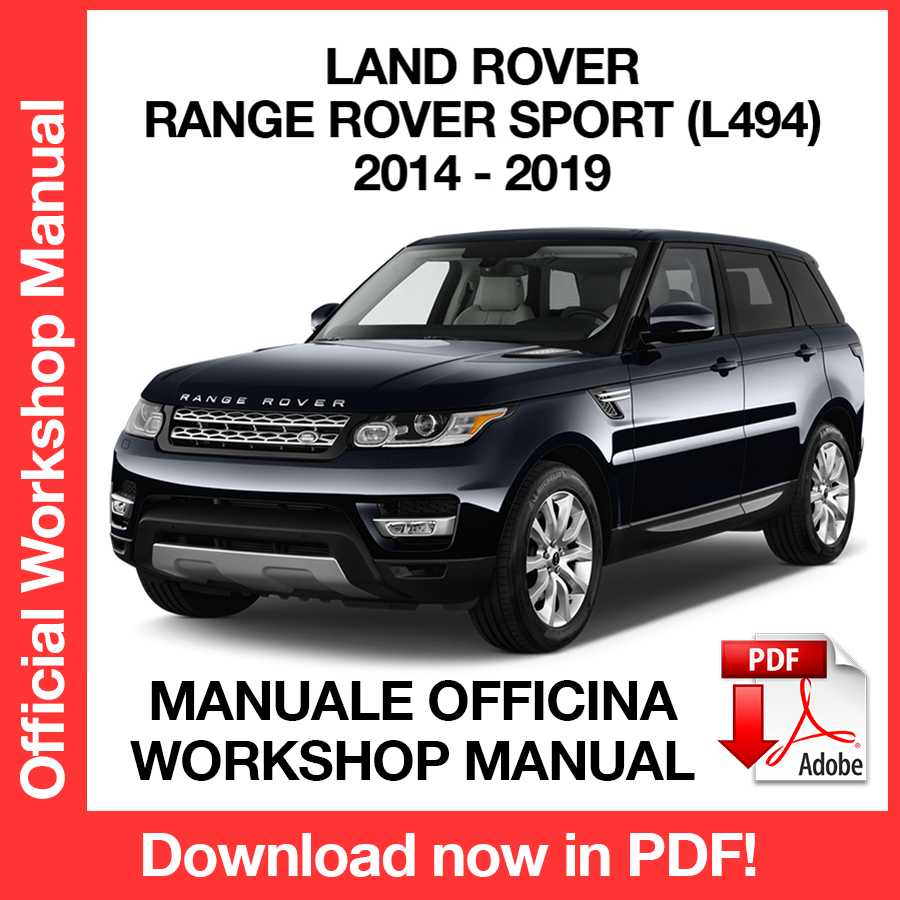 Manuale Officina Land Rover Range Rover Sport L494 (2014-2019) (EN)