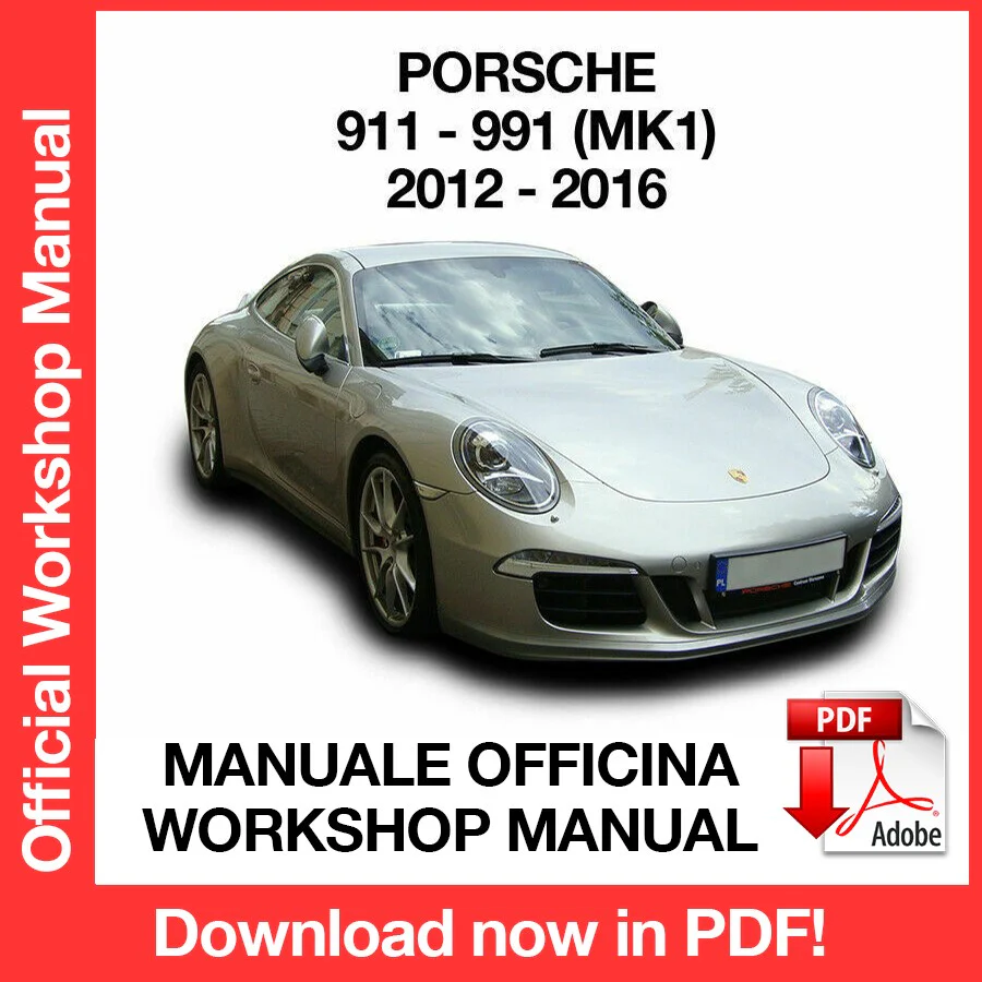 Manuale Officina Porsche 911 991 (2012-2016) (EN)