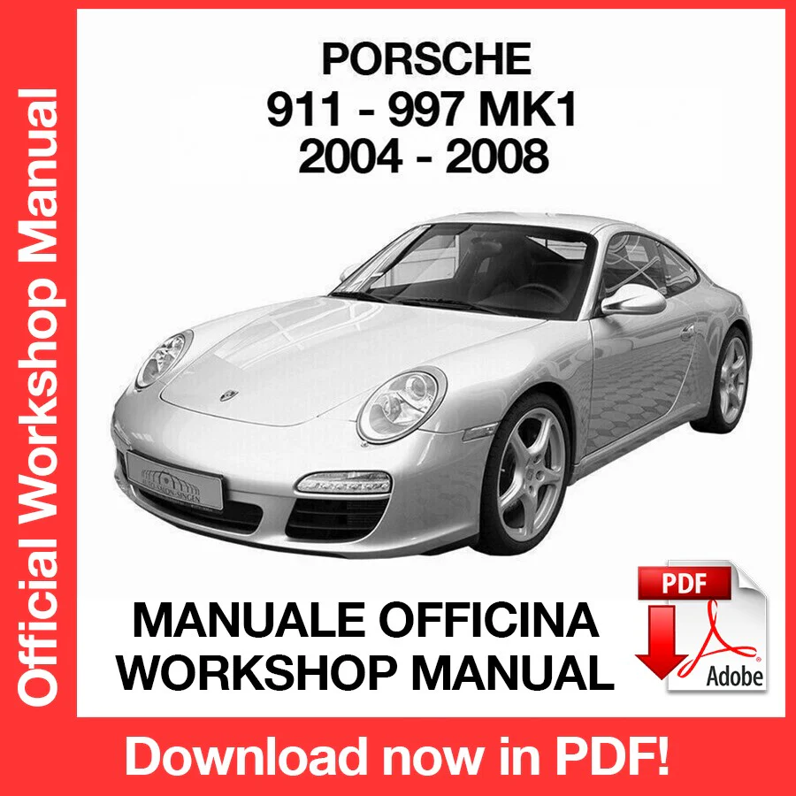 Manuale Officina Porsche 911 997 MK1 (2004-2008) (EN)