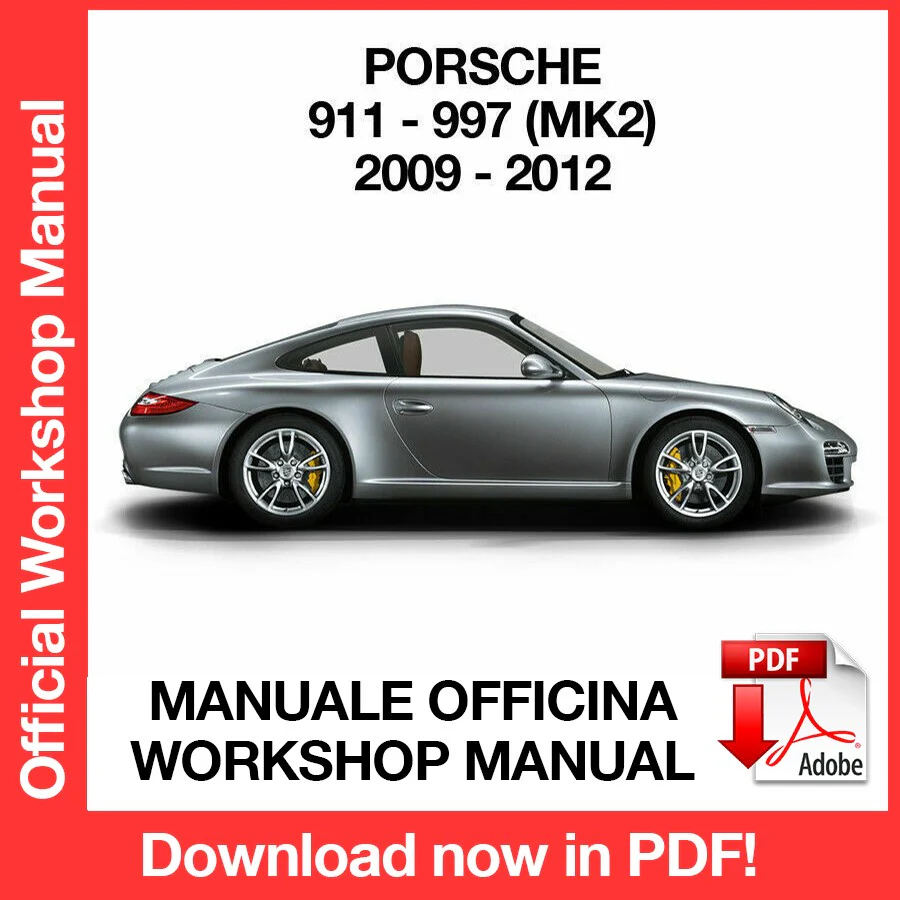 Manuale Officina Porsche 911 997 MK2 (2009-2012) (EN)