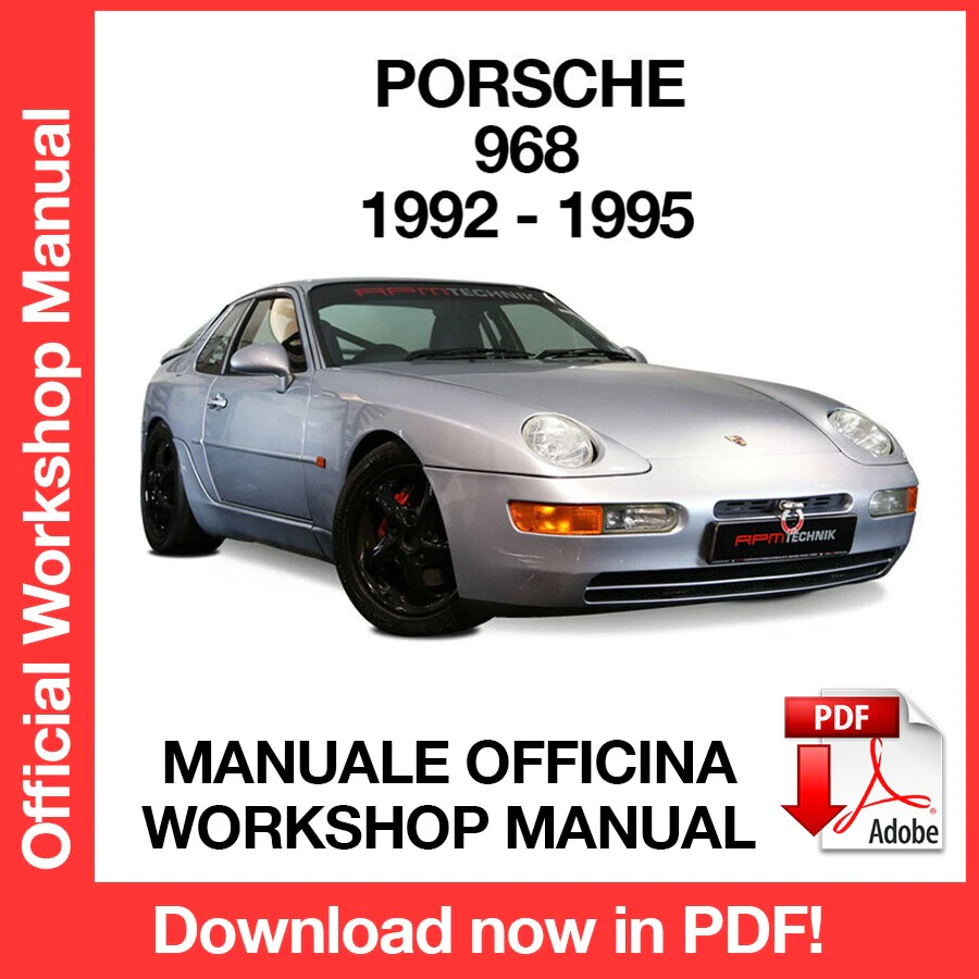 Manuale Officina Porsche 968 Cab Turbo S CS (1992-1995) (EN)
