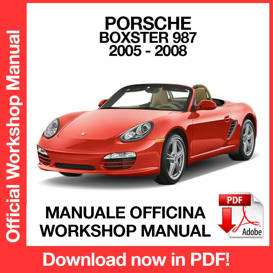 Manuale Officina Porsche Boxster 987 (2005-2008) (EN)