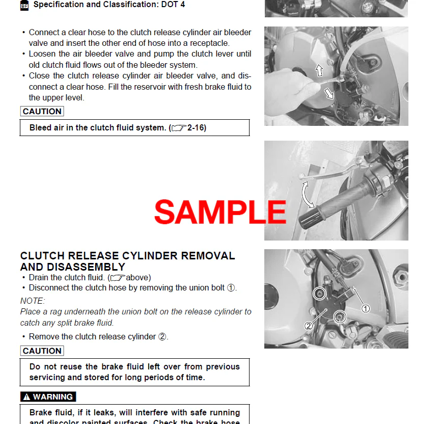 Manuale Officina Suzuki SV 650 (2017-2019) (EN) - Image 2