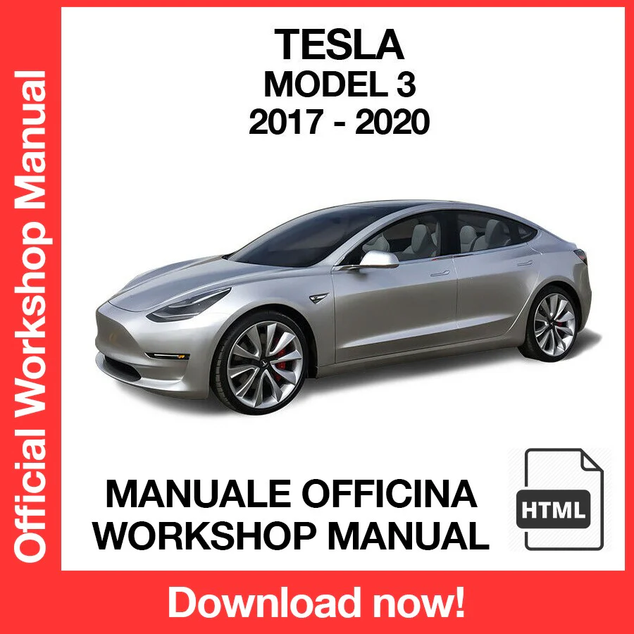 Manuale Officina Tesla Model 3 (2017-2020) (EN)