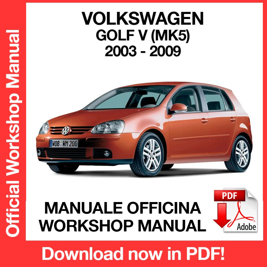Manuale Officina Volkswagen Golf MK5 (2003-2009) (EN)