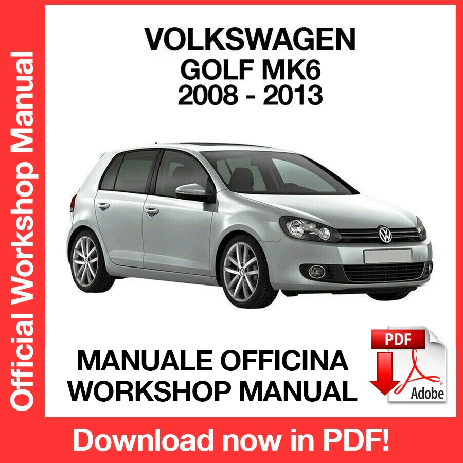 Manuale Officina Volkswagen Golf MK6 (2008-2013) (EN)