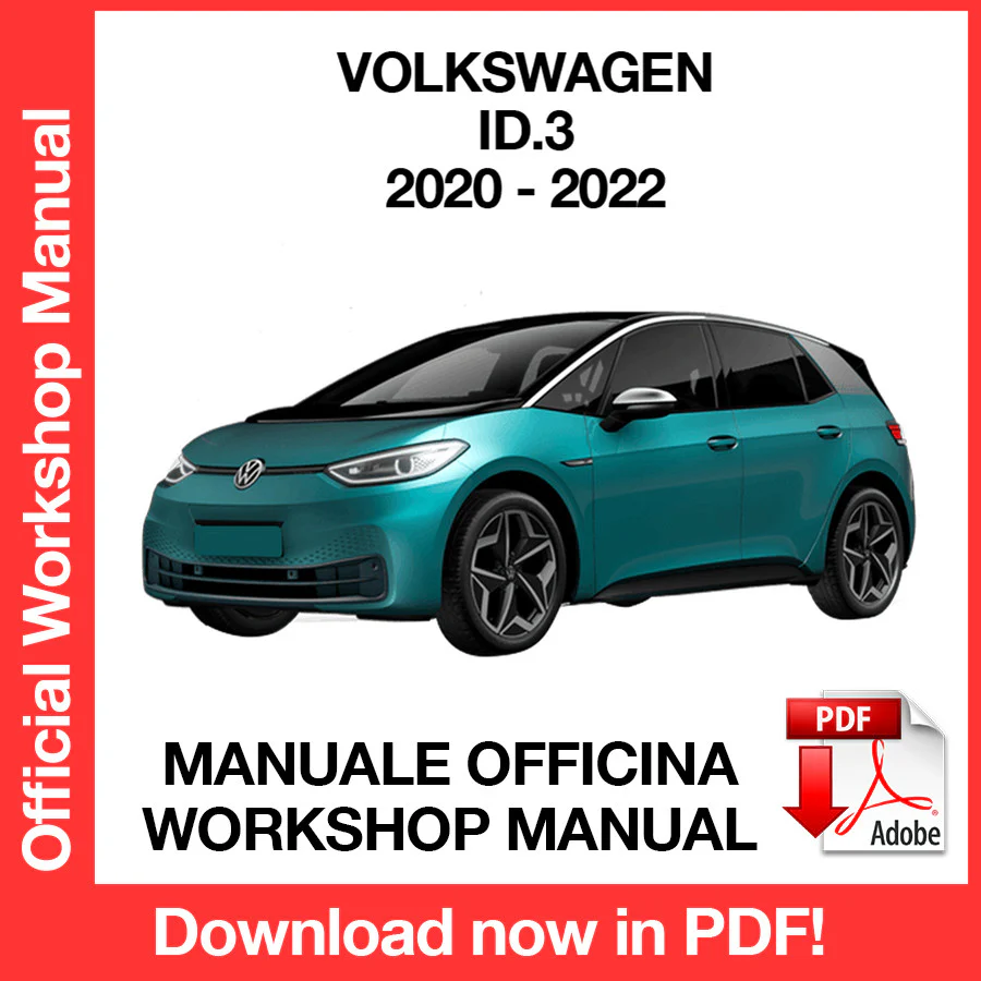 Manuale Officina Volkswagen ID.3 (2020-2022) (EN)