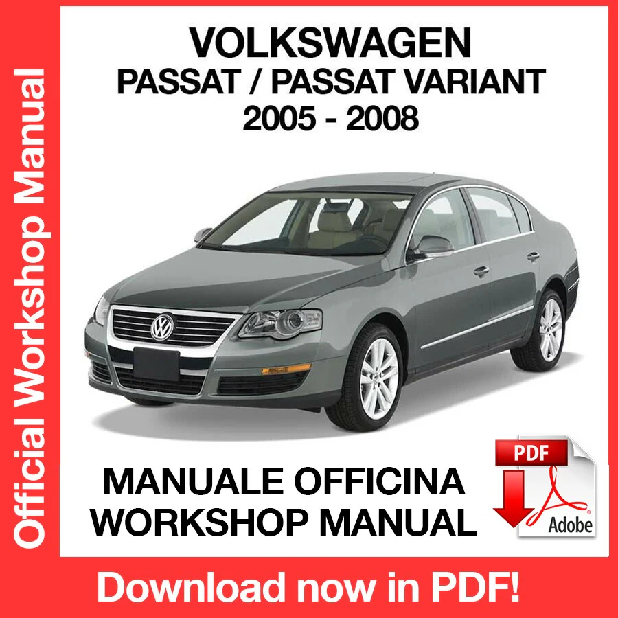Manuale Officina Volkswagen Passat (2005-2008) (EN)