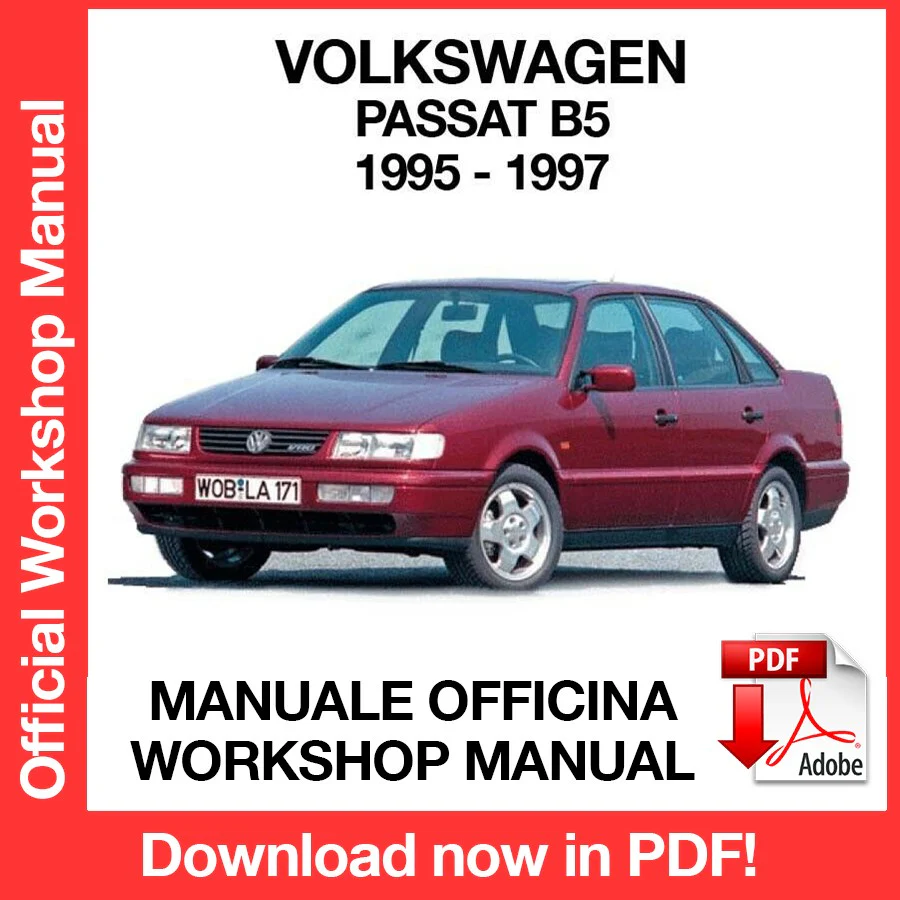 Manuale Officina Volkswagen Passat B5 (1995-1997) (EN)