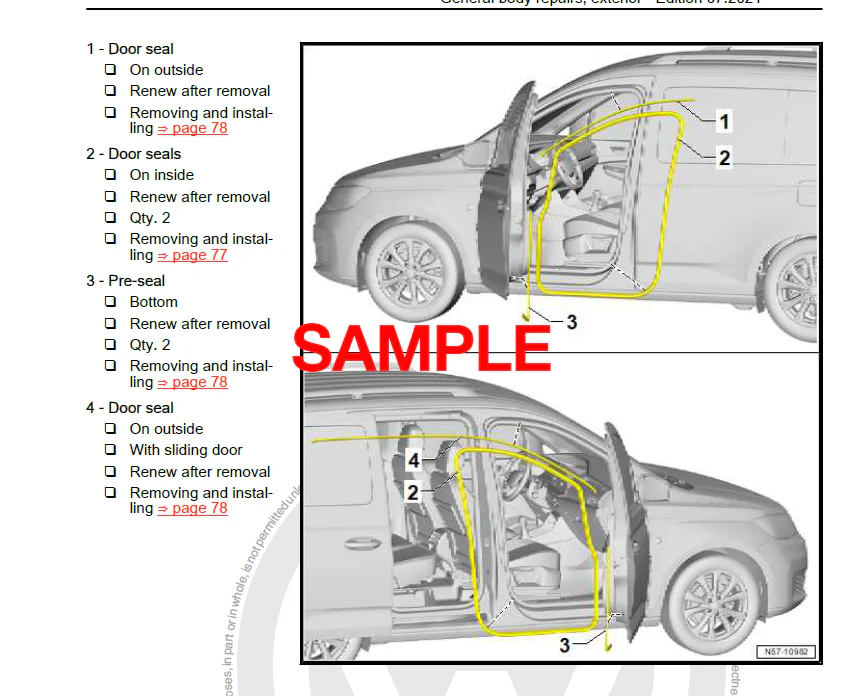 Manuale Officina Volkswagen Fox (2004-2019) (EN) - Image 3