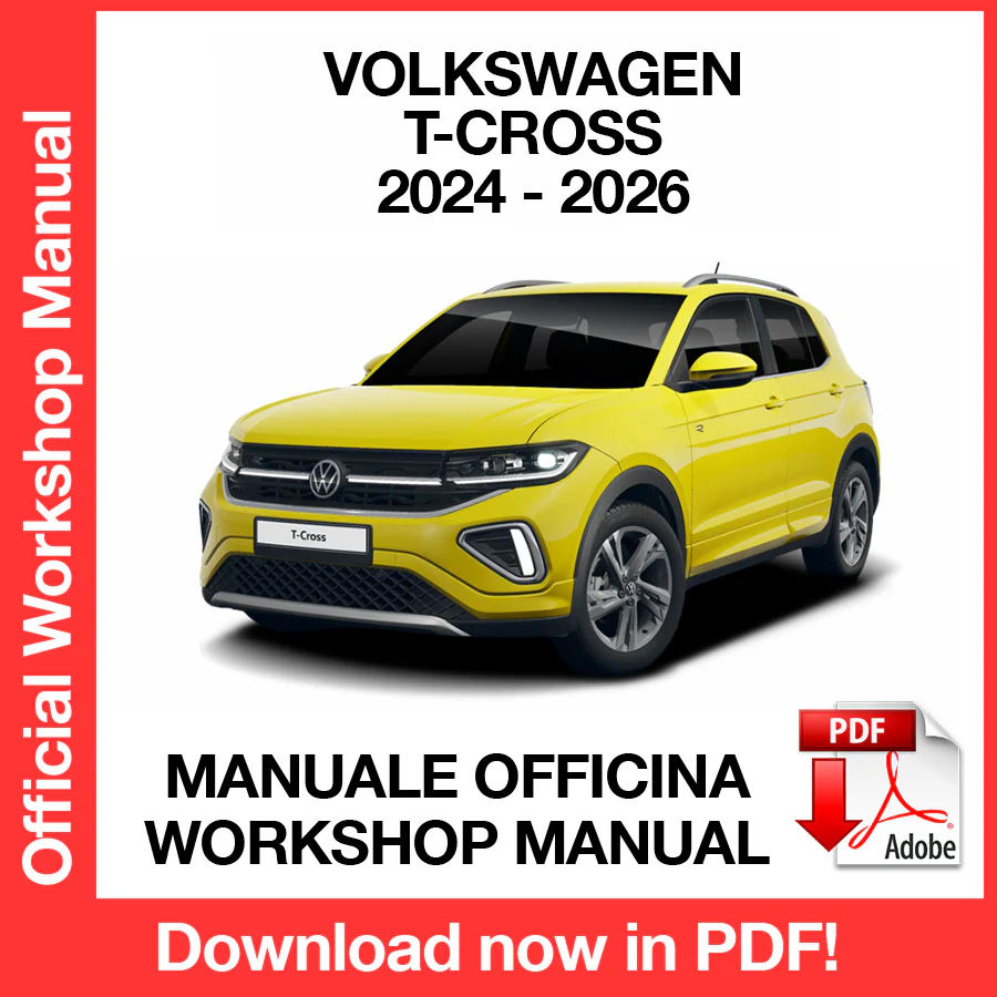 Manuale Officina Volkswagen T-Cross (2024-2026) (EN)