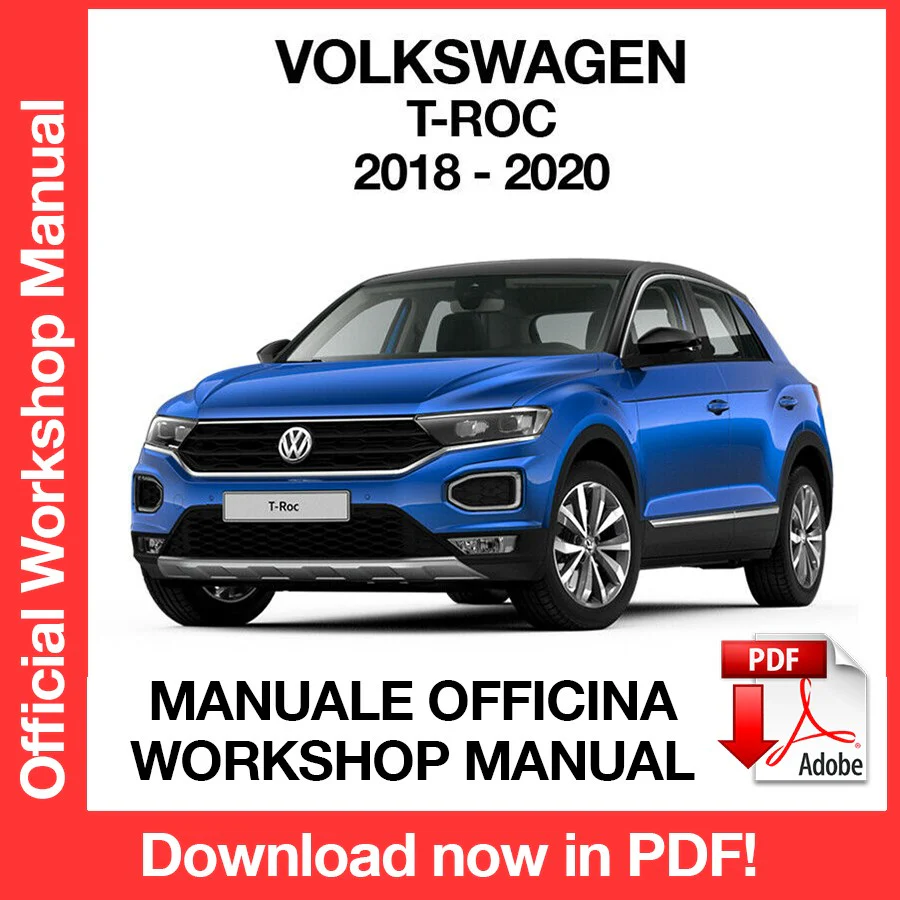 Manuale Officina Volkswagen T-Roc (2018-2020) (EN)