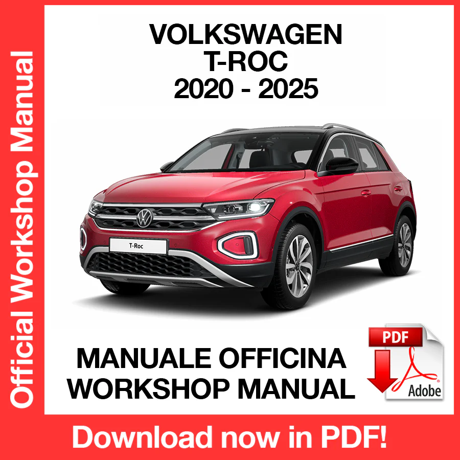 Manuale Officina Volkswagen T-Roc (2020-2025) (EN)