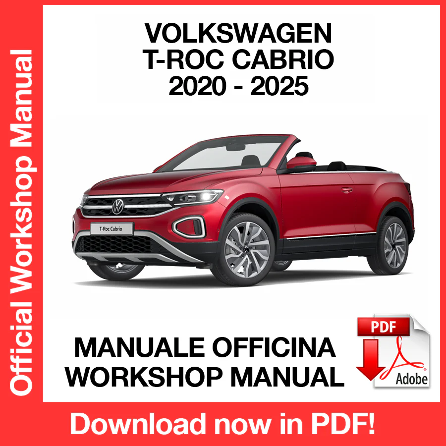 Manuale Officina Volkswagen T-Roc Cabrio (2020-2025) (EN)