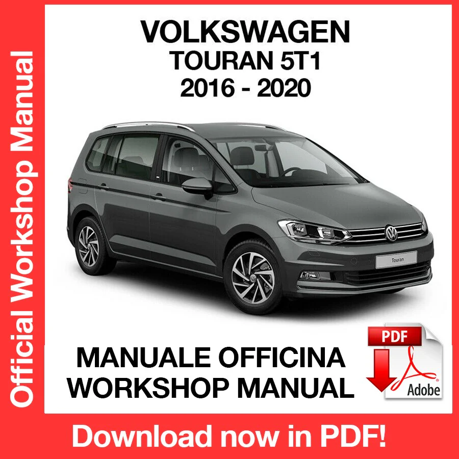 Manuale Officina Volkswagen Touran (2016-2020) (EN)