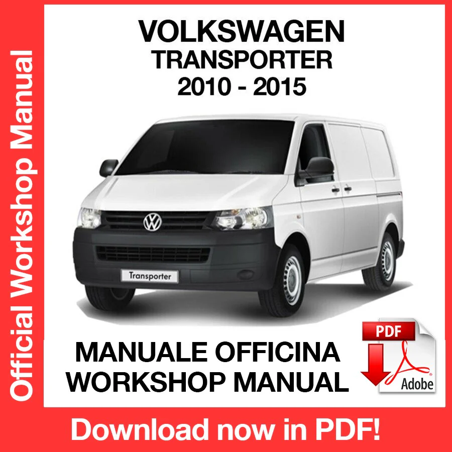 Manuale Officina Volkswagen Transporter T5 (2010-2015) (EN)