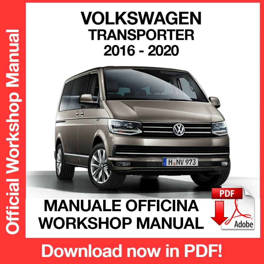 Manuale Officina Volkswagen Transporter T6 (2016-2020) (EN)